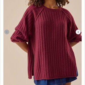 Altar’d State Gabby Ribbed Oversized Tunic Sweater NWT XL